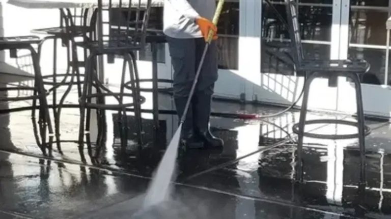 How Can Pressure Washing Address Hard-Water Marks on Outdoor Surfaces?